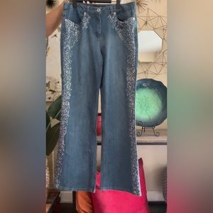 Baccini Sequin Denim Jeans